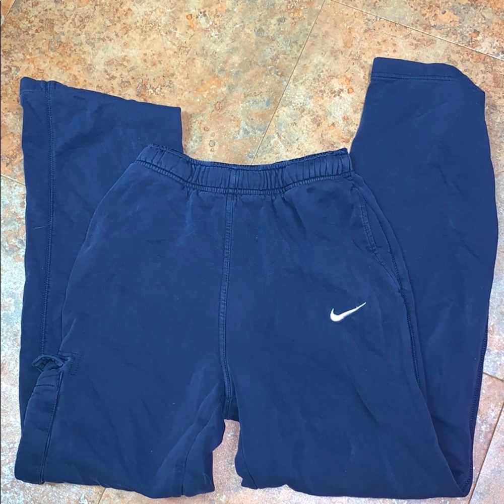 Navy nike bootcut sweats